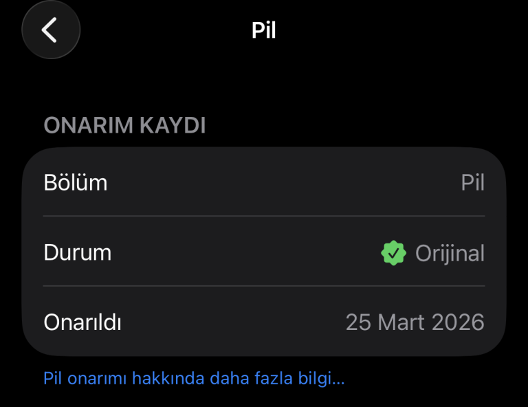 ORJİNAL İPHONE BATARYASI